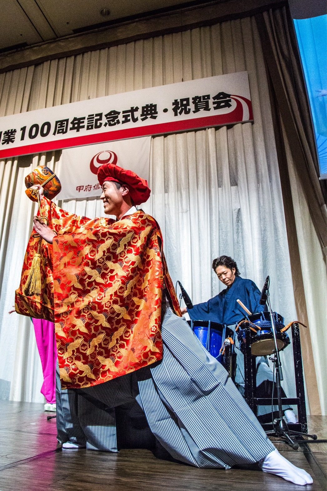 大神楽の演技